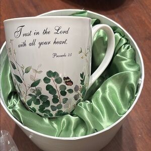 NIB QVC Valarie Inspirational White Mug